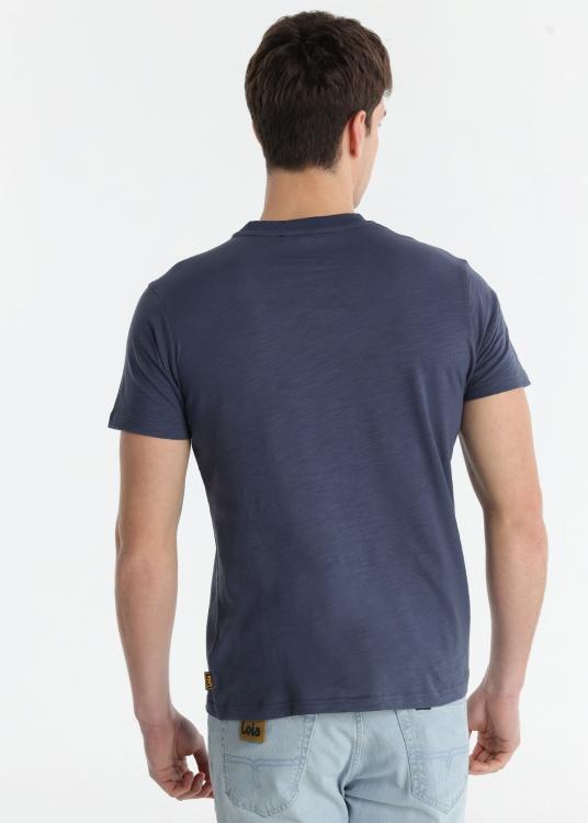 Lois Jeans T-shirt à Manches Courtes - Graphique Vieilli Sur La Poitrine