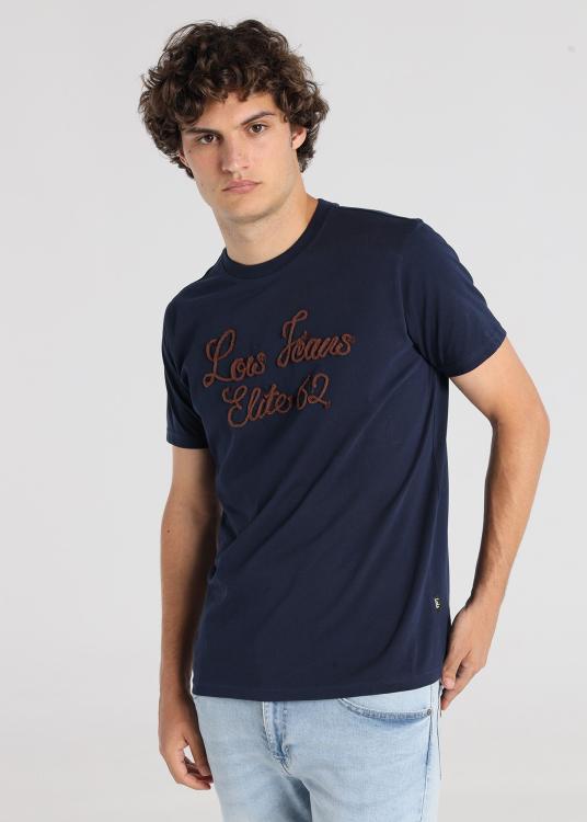 Lois Jeans T-shirt à Manches Courtes - Texte Logo Brodé Avec Cordon