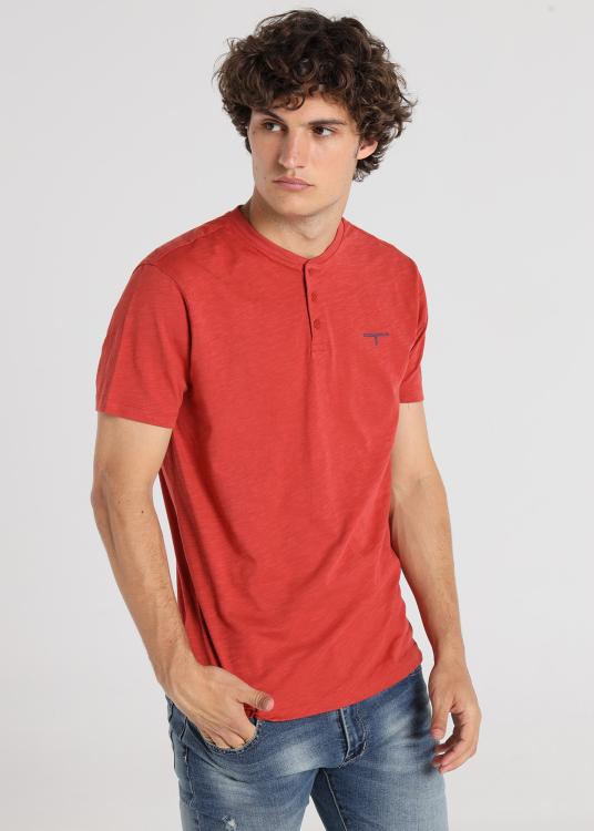 lois jeans T-shirt basique - Manches courtes avec col boulanger