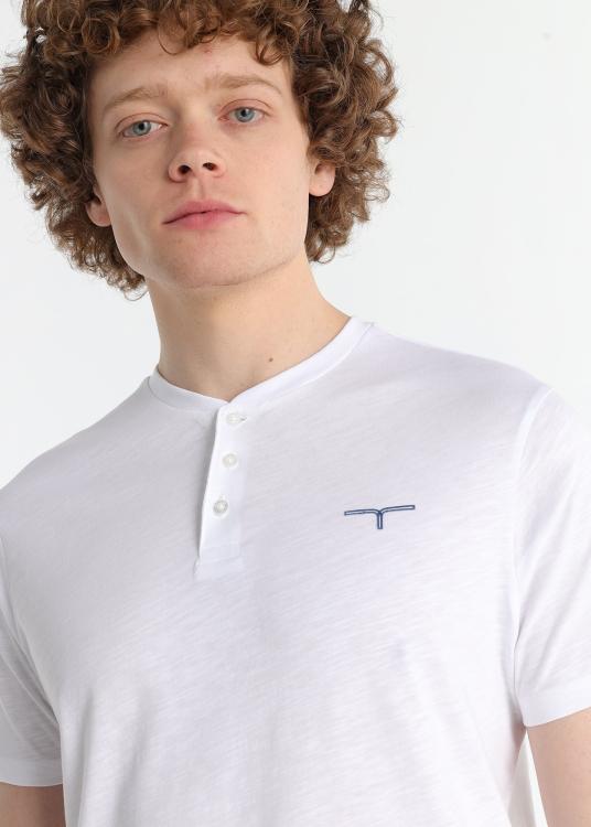 Lois Jeans T-shirt Basique - Manches Courtes Avec Col Boulanger