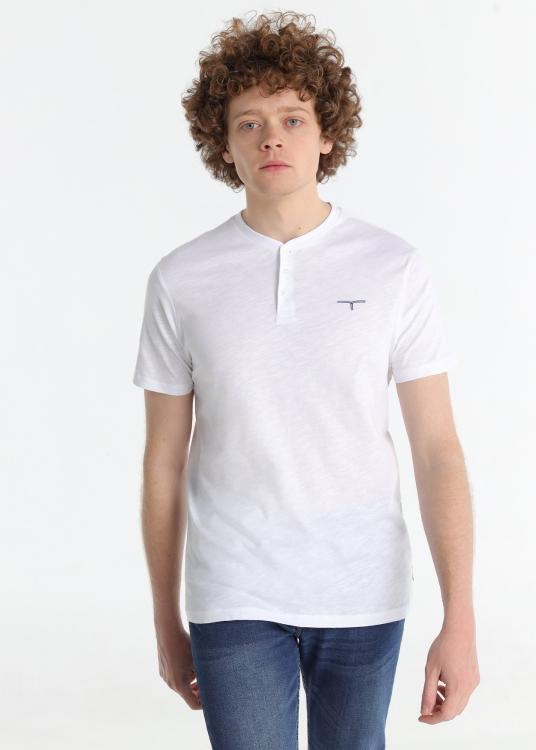 lois jeans T-shirt basique - Manches courtes avec col boulanger