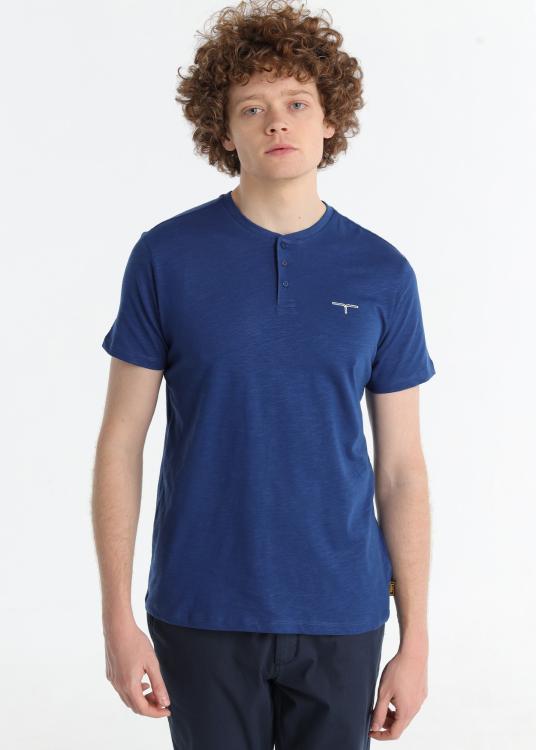 lois jeans T-shirt basique - Manches courtes avec col boulanger