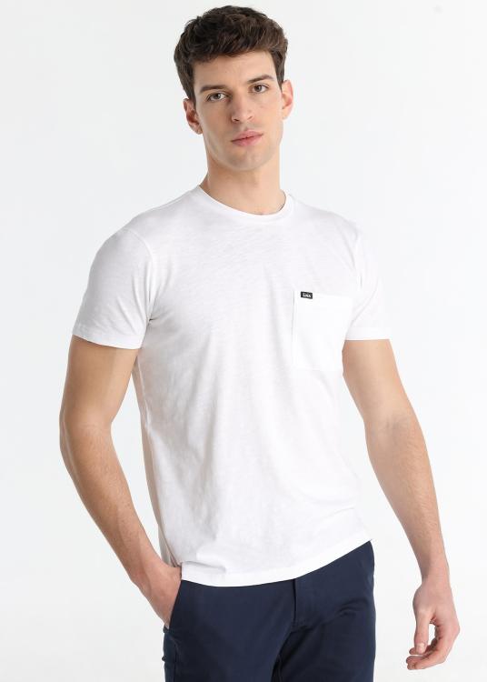 Lois Jeans T-shirt Basique - Manches Courtes Col Rond Avec Poche Poitrine