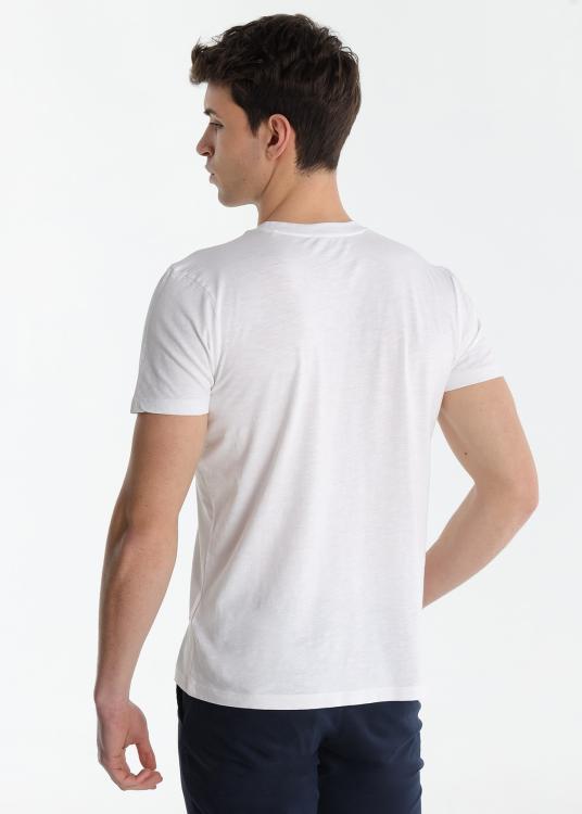 lois jeans T-shirt basique - Manches courtes Col rond avec poche poitrine