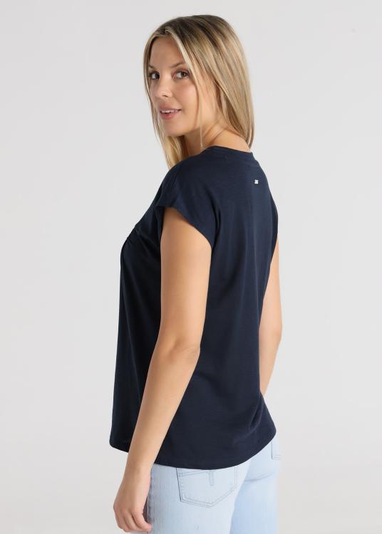 Lois Jeans T-shirt - Manches Courtes Avec Détail élastique Sur La Poitrine
