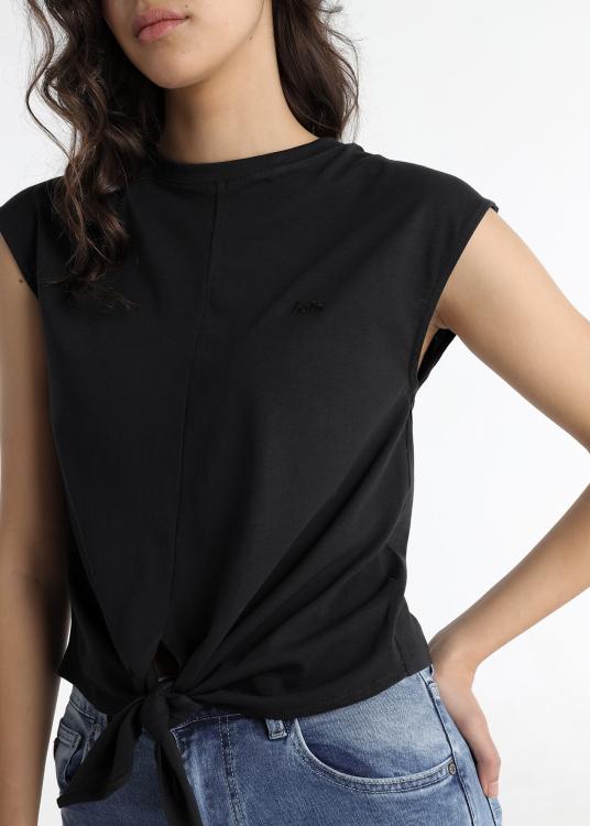 Lois Jeans T-shirt - Manches Courtes Avec Détail Nœud