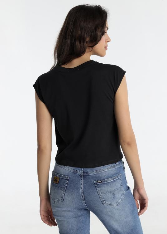 Lois Jeans T-shirt - Manches Courtes Avec Détail Nœud