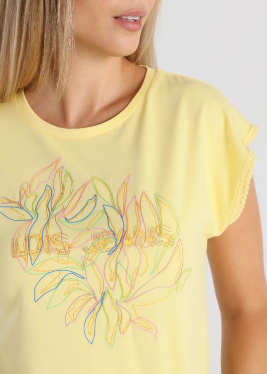 Lois Jeans T-shirt - Manches Courtes Avec Finitions En Raphia