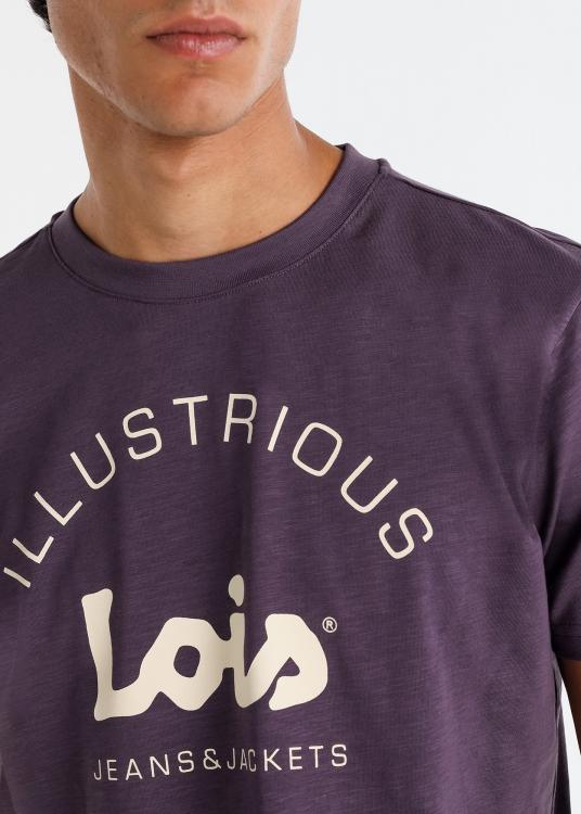 Lois Jeans T-shirt Manches Courtes Graphique Contraste De Couleur