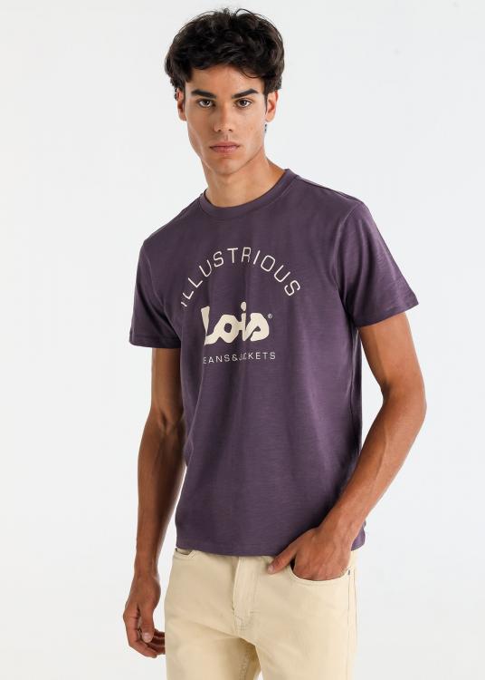 lois jeans T-shirt manches courtes graphique contraste de couleur