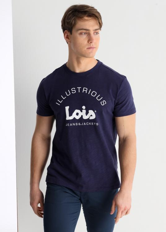 Lois Jeans T-shirt Manches Courtes Graphique Contraste De Couleur