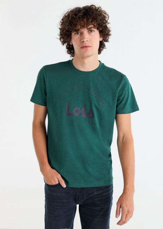 lois jeans T-shirt manches courtes graphique contraste de couleur