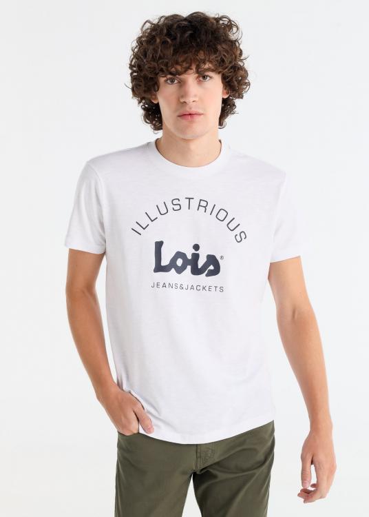 lois jeans T-shirt manches courtes graphique contraste de couleur