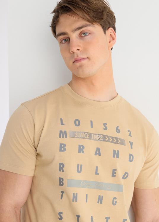 Lois Jeans T-shirt Manches Courtes Graphique Slogan