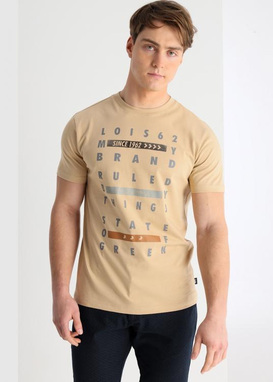 lois jeans T-shirt manches courtes graphique slogan