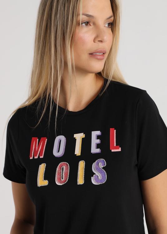 Lois Jeans T-shirt - Manches Courtes Graphiques Lettres Multicolores