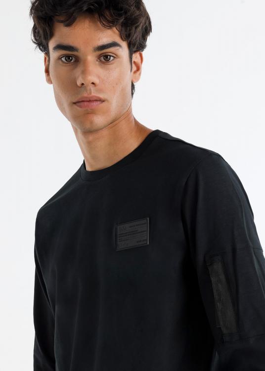 Lois Jeans T-shirt Manches Longues Avec Poche Zippé