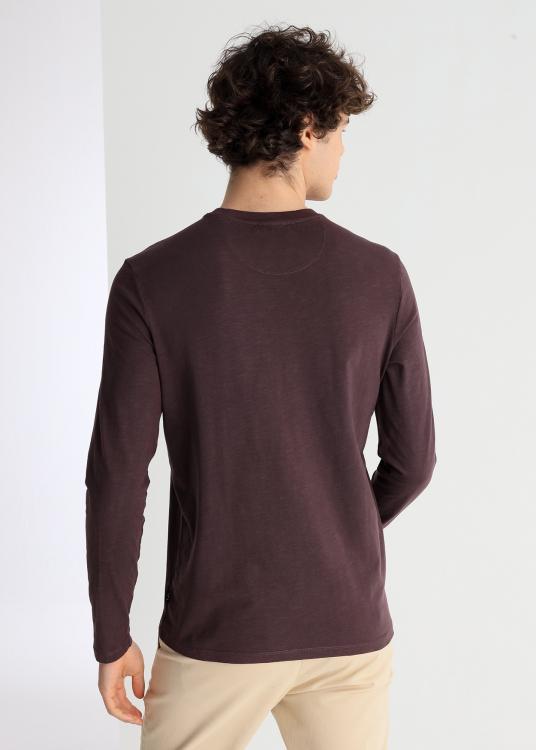 Lois Jeans T-shirt Manches Longues Garment Wash Graphique