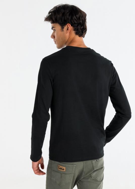 Lois Jeans T-shirt Manches Longues Graphique Vintage Lois