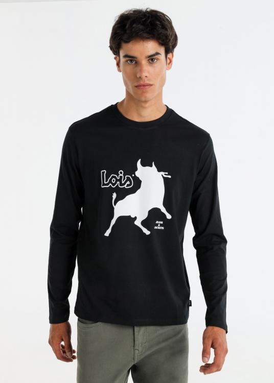 lois jeans T-shirt manches longues graphique Vintage Lois