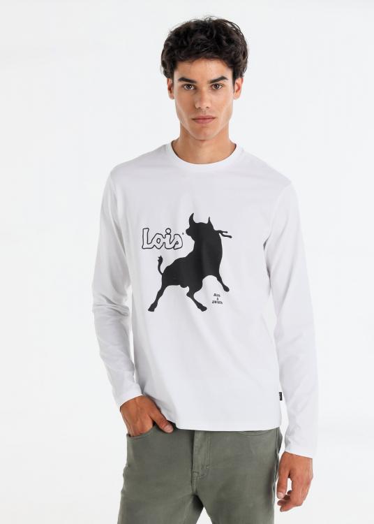 lois jeans T-shirt manches longues graphique Vintage Lois