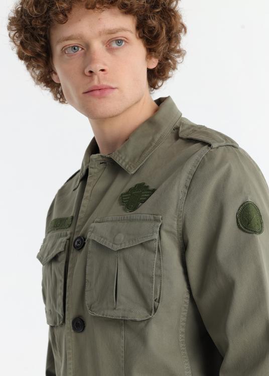 Lois Jeans Veste Avec Patchs - Multi-poches Fermeture Boutonnée