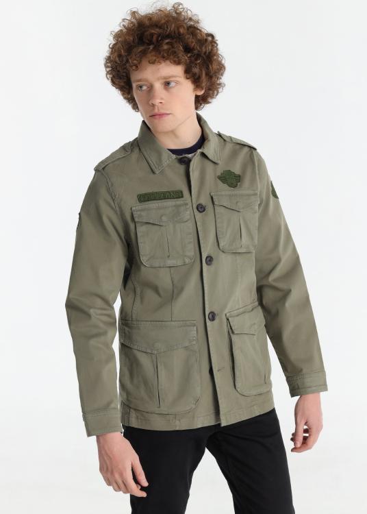 lois jeans Veste avec patchs - Multi-poches fermeture boutonnée