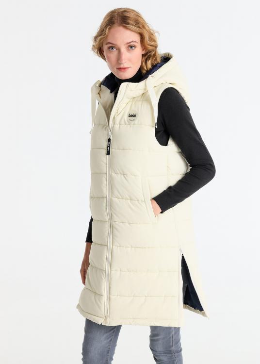 lois jeans Veste Puffer à capuche matelassé avec poches latérales