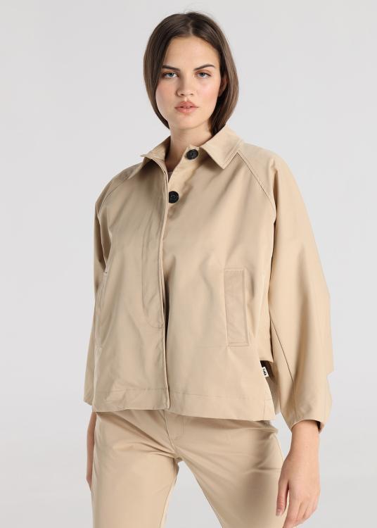 Lois Jeans Veste - Tissu Trench à Manches Chauve-souris