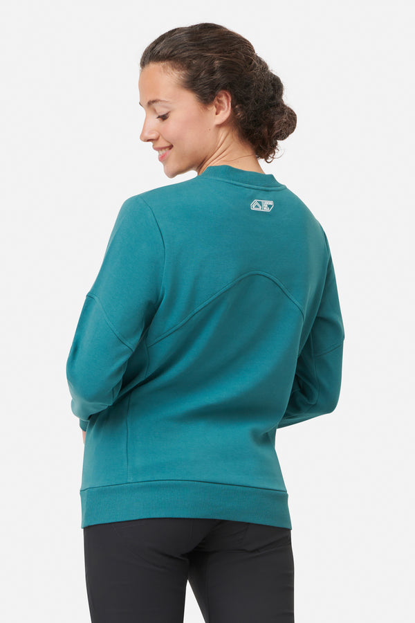 Looking For Wild Sweat Bosson Femme - Teal Green