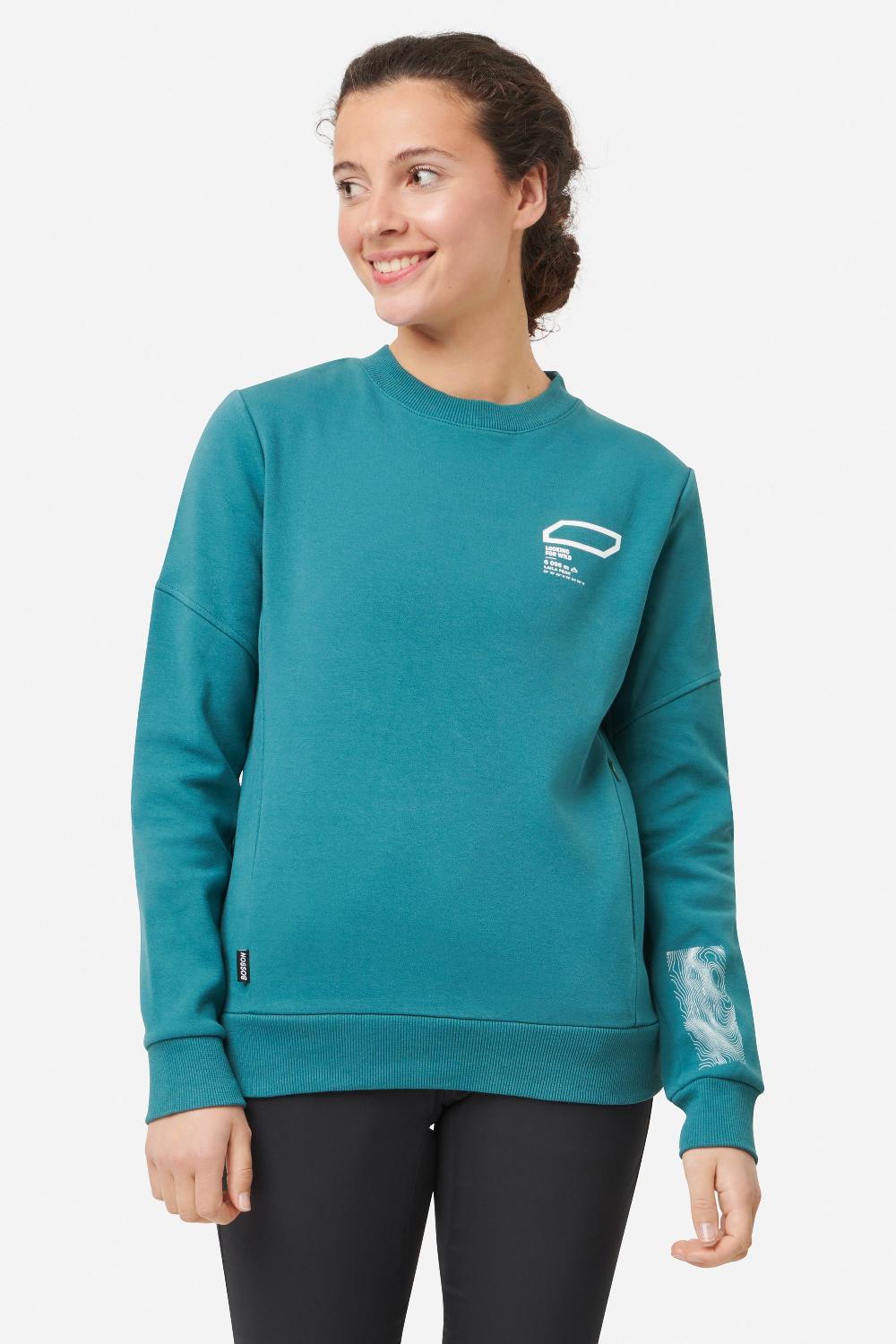 looking for wild Sweat Bosson Femme - Teal Green