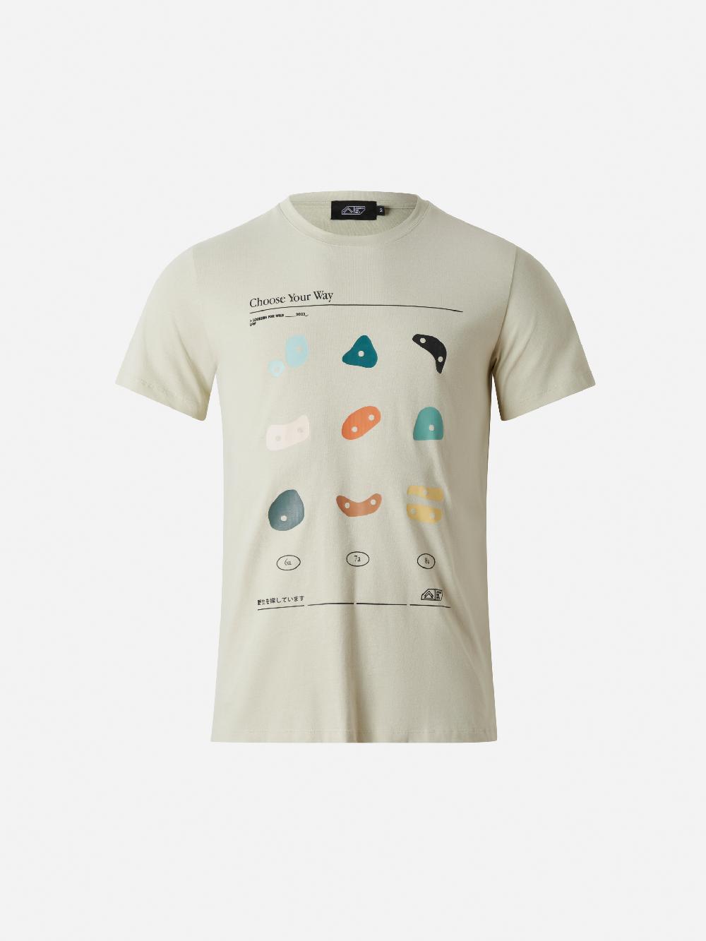 looking for wild T-shirt Unisexe Climb Your Way - Bone White