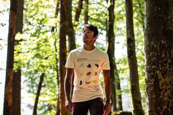 Looking For Wild T-shirt Unisexe Climb Your Way - Optic White
