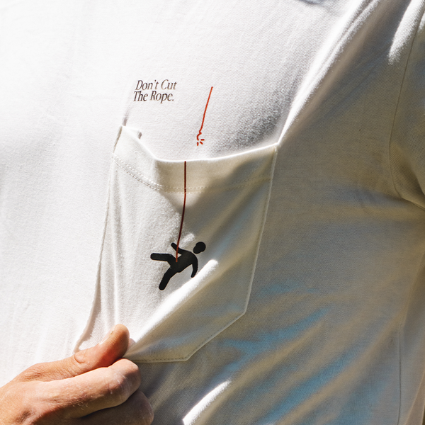 Looking For Wild T-Shirt Unisexe Don't Cut The Rope - Optic White