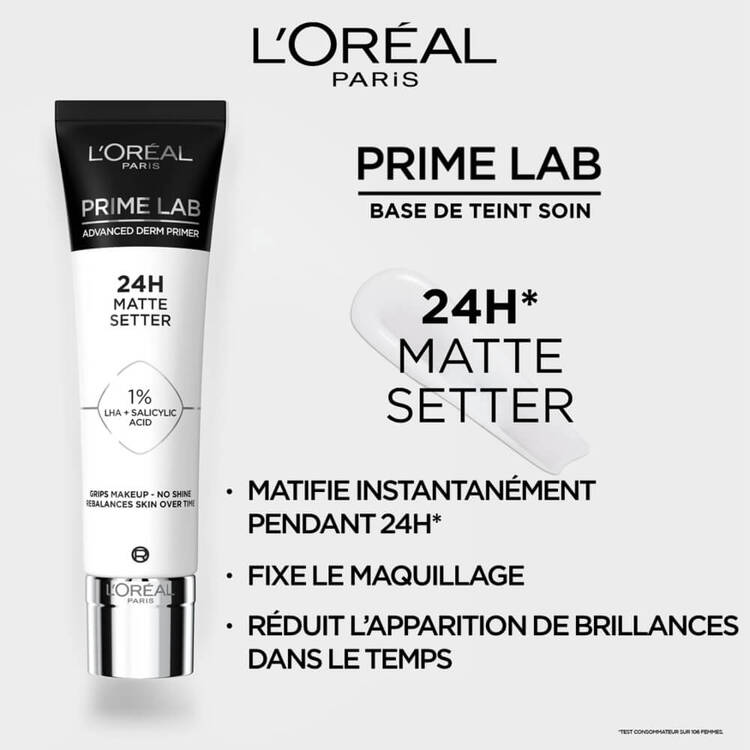 L'oréal Paris Base De Teint Soin Prime Lab 24H Matte Setter
