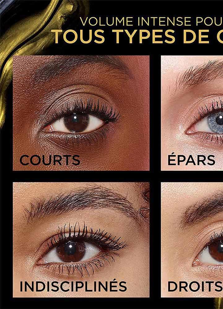 L'oréal Paris Coffret Cadeau Midnight Sérum + Mascara Volume Millions De Cils Baume Noir + Rouge à Lèvres Color Riche