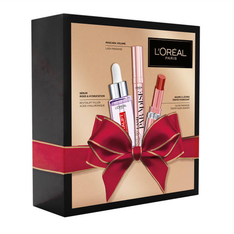 l'oréal paris Coffret Cadeau Sérum Filler + Mascara Lash Paradise + Baume Heaven