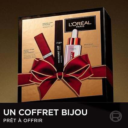 L'oréal Paris Coffret Cadeau - Sérum Vitamine C Mascara Rouge à Lèvre