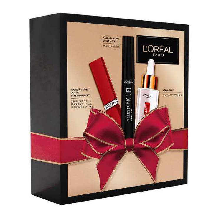 l'oréal paris Coffret cadeau - Sérum Vitamine C Mascara Rouge à Lèvre l'oréal paris Coffret cadeau - Sérum Vitamine C Mascara Rouge à Lèvre