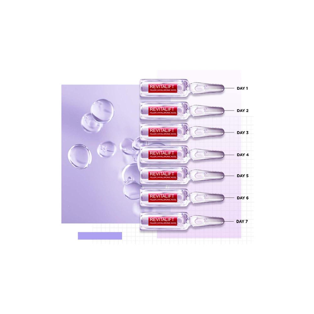 L'oréal Paris Revitalift Filler [+ Acide Hyaluronique] Ampoules Repulpantes Hyaluro-cure