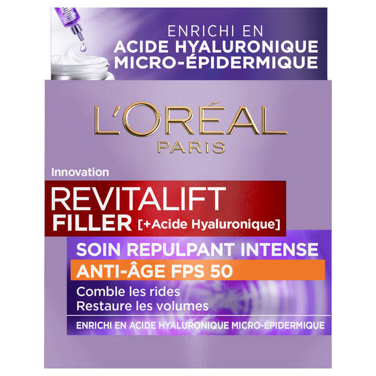 l'oréal paris Revitalift Filler Soin Jour Anti-Âge FPS50 l'oréal paris Revitalift Filler Soin Jour Anti-Âge FPS50