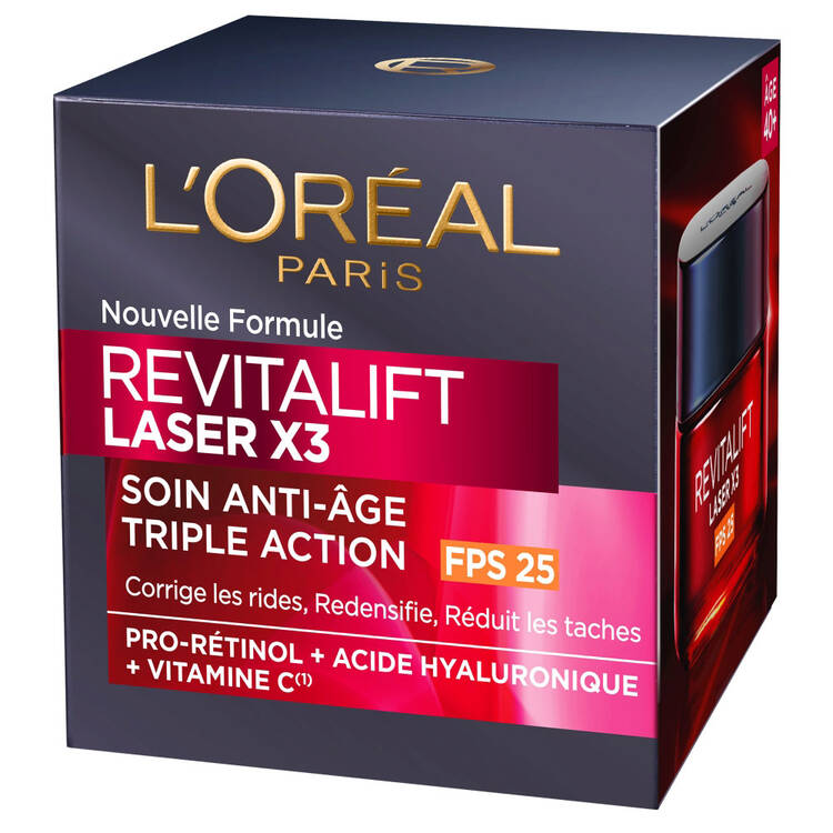 L'oréal Paris Revitalift Laser X3 Crème De Jour Anti-Age Triple Action FPS 25