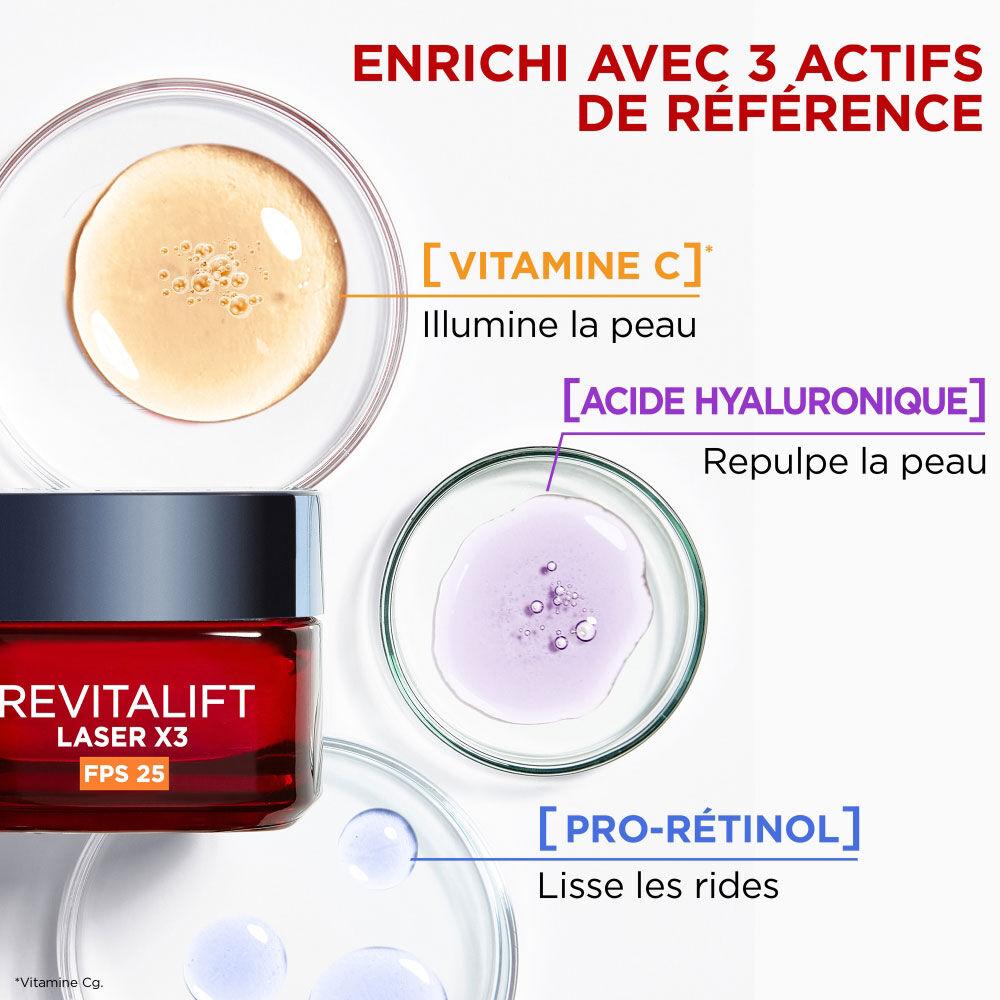 L'oréal Paris Revitalift Laser X3 Crème De Jour Anti-Age Triple Action FPS 25