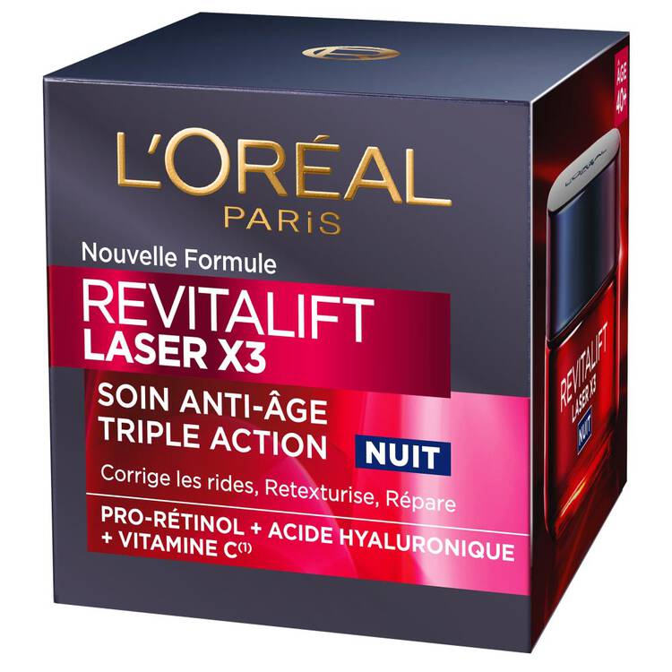 L'oréal Paris Revitalift Laser X3 Crème De Nuit Anti-Age Triple Action