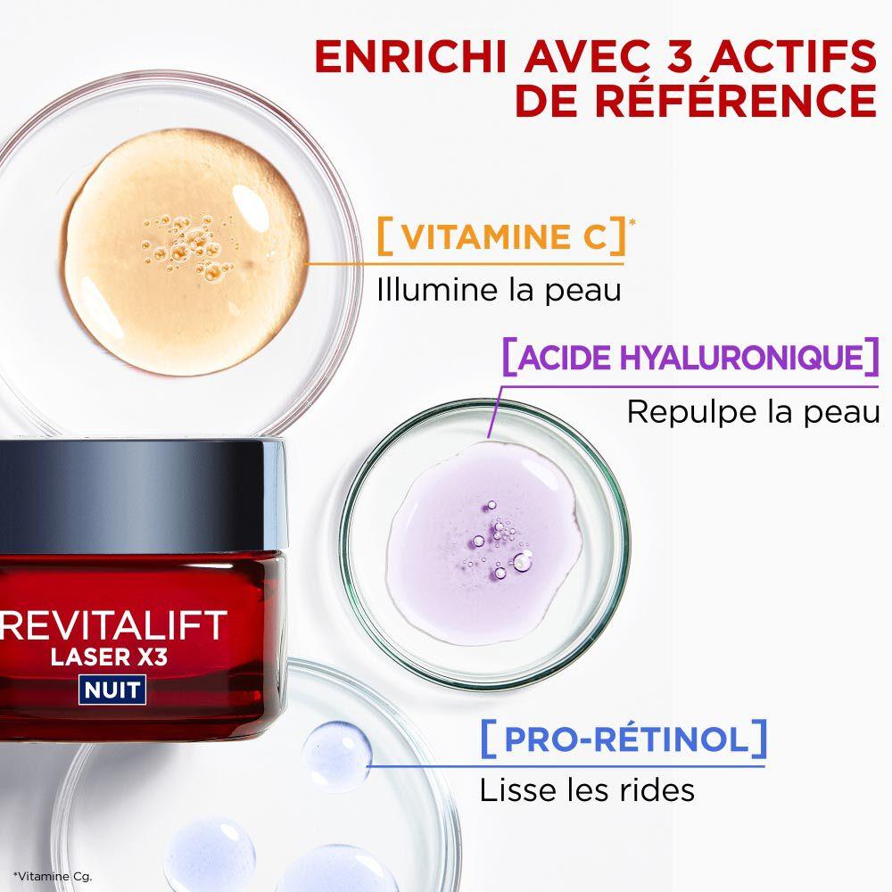L'oréal Paris Revitalift Laser X3 Crème De Nuit Anti-Age Triple Action