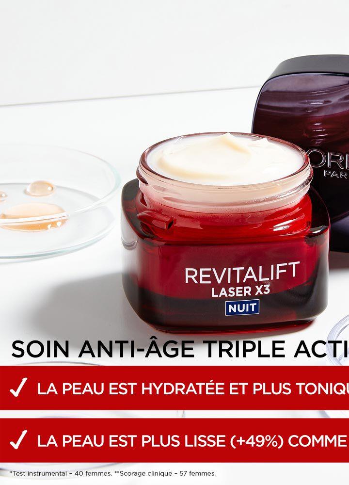 L'oréal Paris Revitalift Laser X3 Crème De Nuit Anti-Age Triple Action