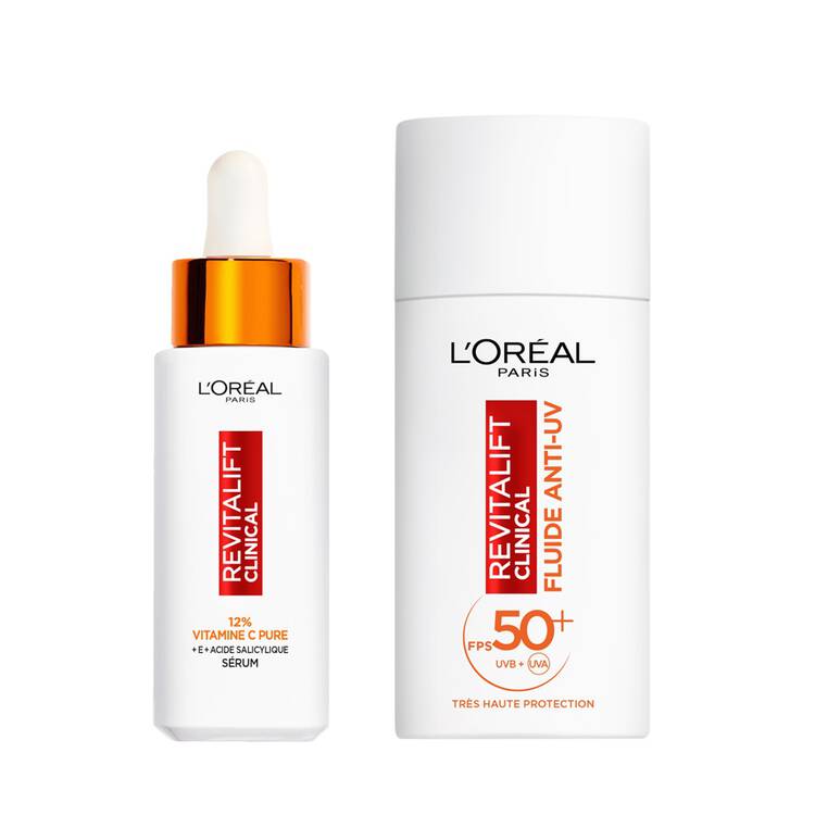 l'oréal paris Routine Vitamine C - Sérum 12% Vitamine C + Fluide Vit C FPS 50