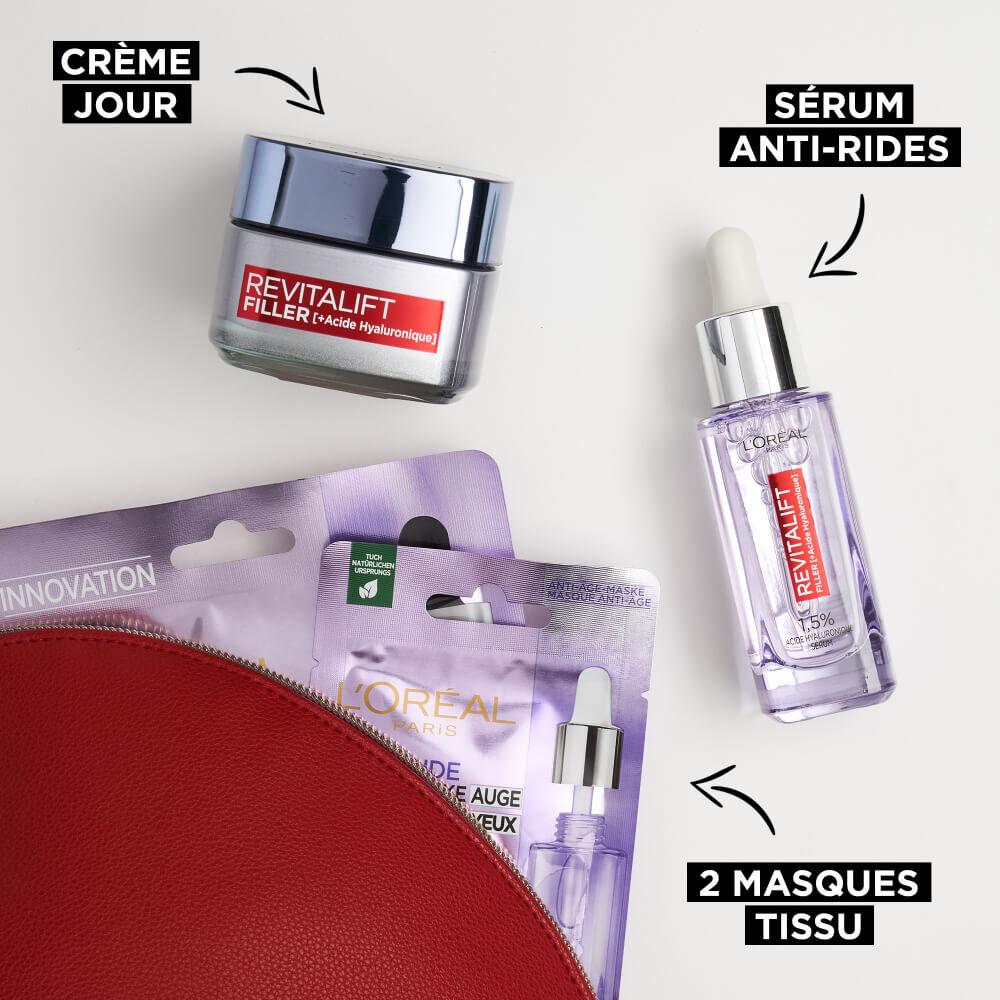 L'oréal Paris Trousse Cadeau Routine Sérum & Crème De Jour à L’acide Hyaluronique