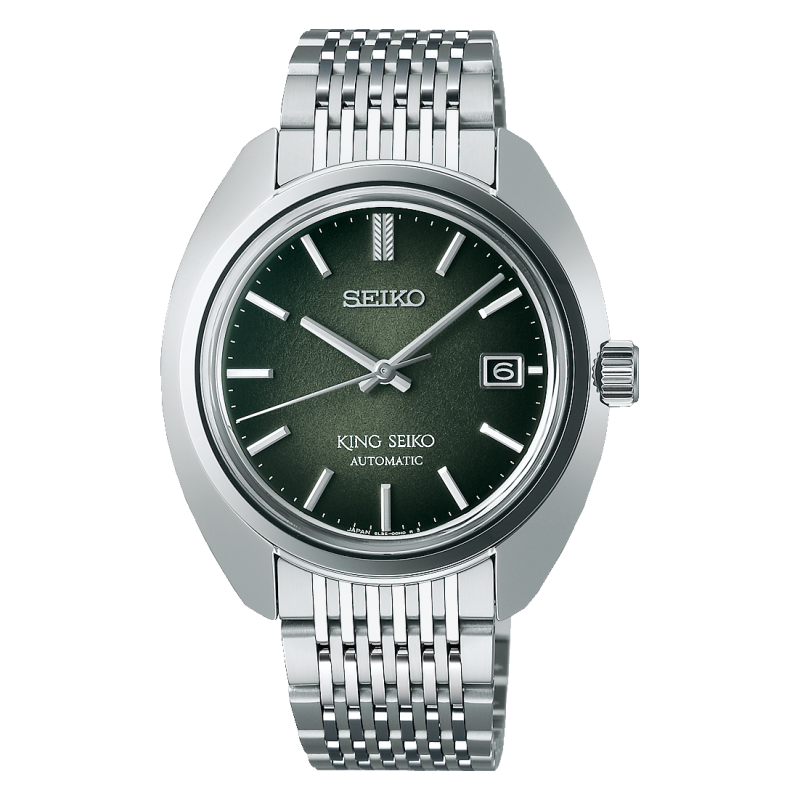 lorus SJE113J1 Montre KING SEIKO 1969 Forest Green Automatique 3 aiguilles