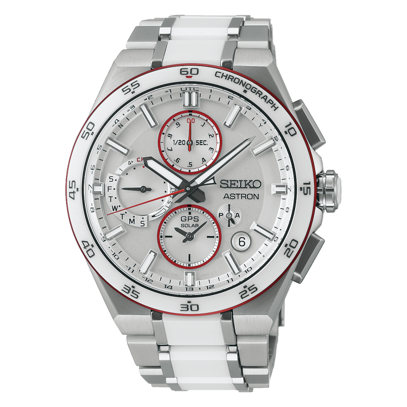 lorus SSH173J1 Montre ASTRON Chronographe GPS Solaire Dual Time